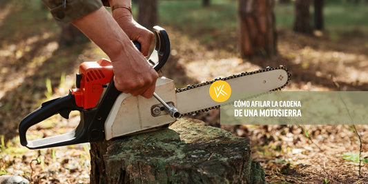 Cómo afilar la cadena de una motosierra