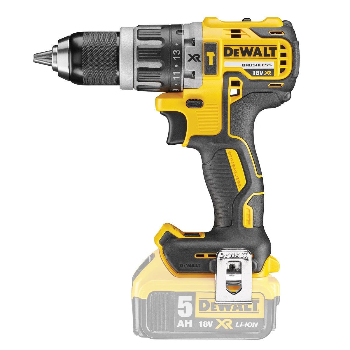 Dewalt DCK287D1P1 18V XR Set - Impact Screwdriver + Hammer Drill + Bag + 2 LI-ION Batteries (1X2.0Ah+1X5.0Ah) 