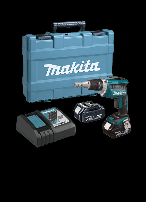 Atornillador para Pladur Makita 18V 2 baterías 4.0Ah y maletín DFS452RME MAKITA - 1