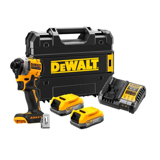 Dewalt DCF850E2T XR 18V ​​POWERSTACK compact brushless impact screwdriver