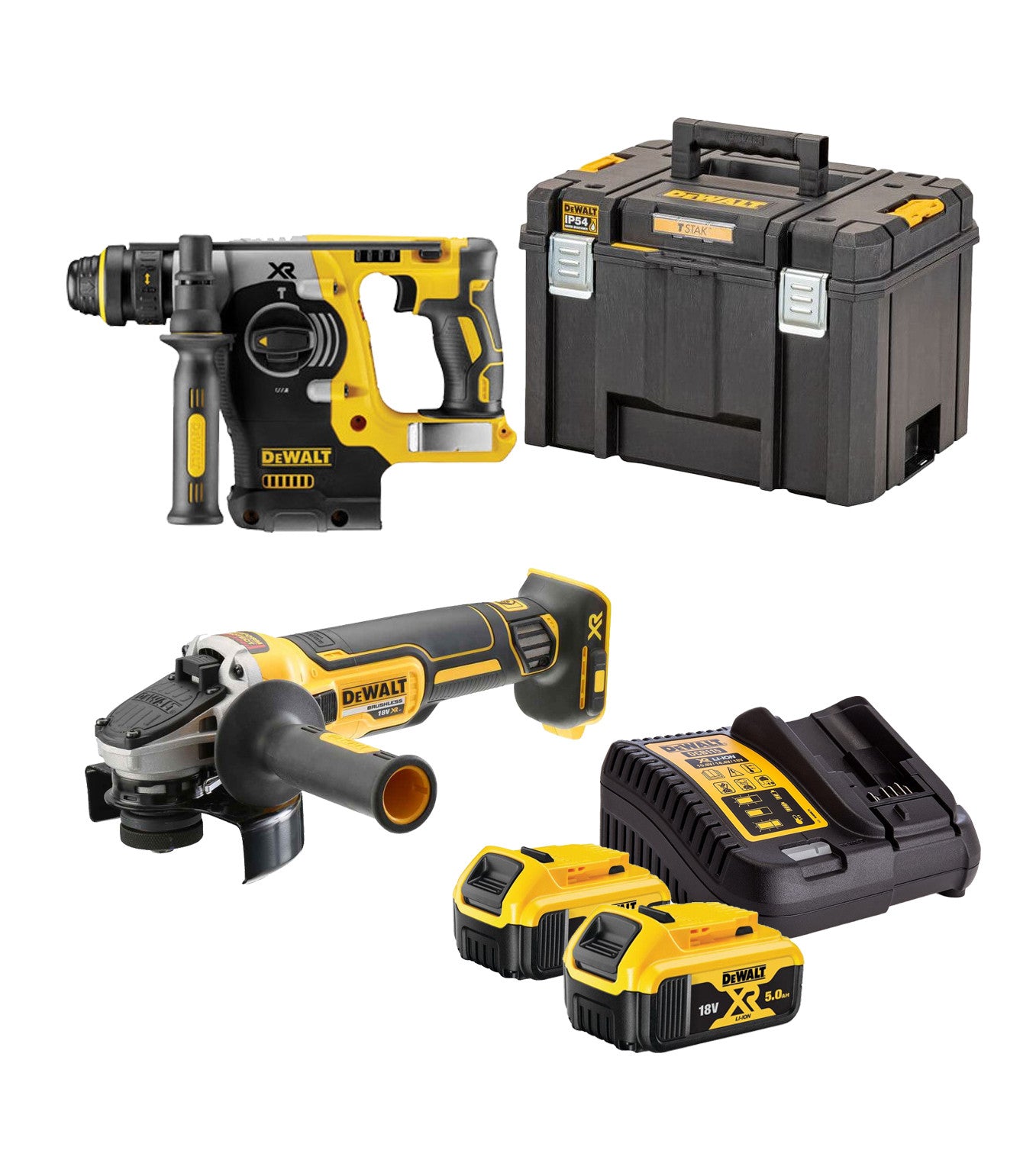 KIT XR 18V ​​5Ah DCH273 and DCG405 CPROF719 Dewalt