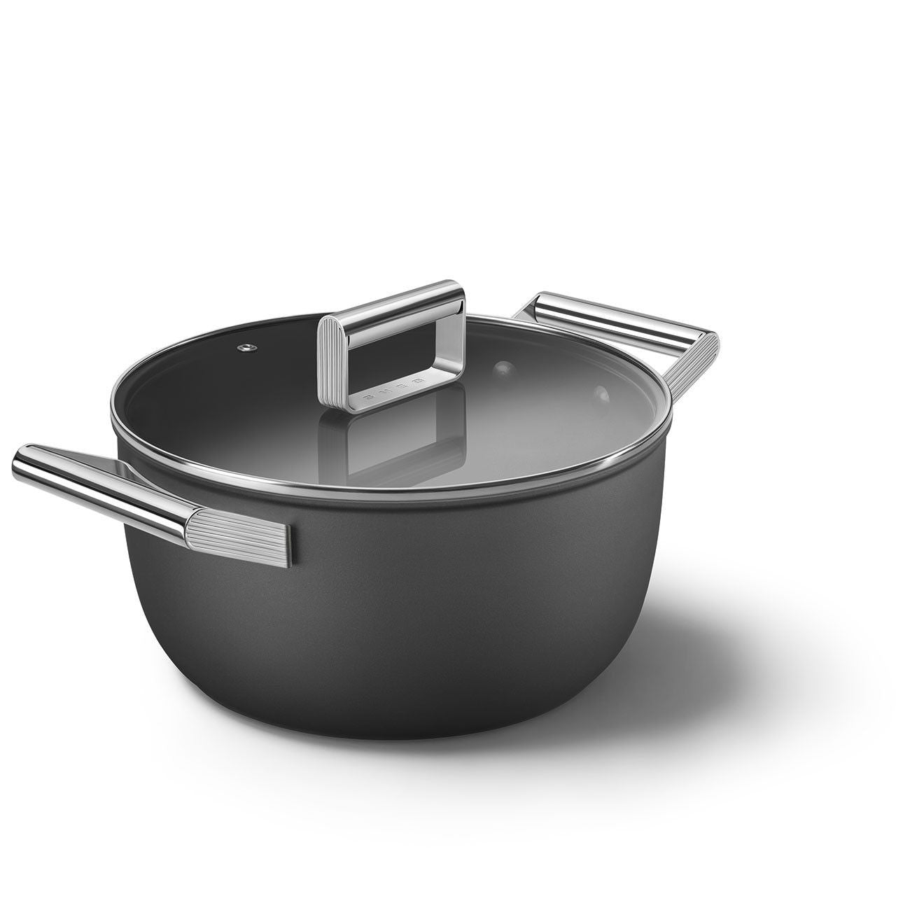 Smeg Matte Black Pot Set