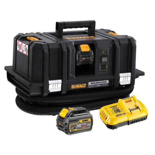 Dewalt 54V XR Flexvolt Class M Solid and Liquid Vacuum Cleaner + 2 6.0Ah batteries and charger DCV586MT2