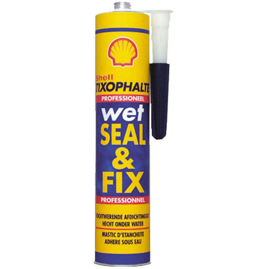 310 ml cartridge of Illbruck Shell Wet Seal &amp; Fix bituminous sealant