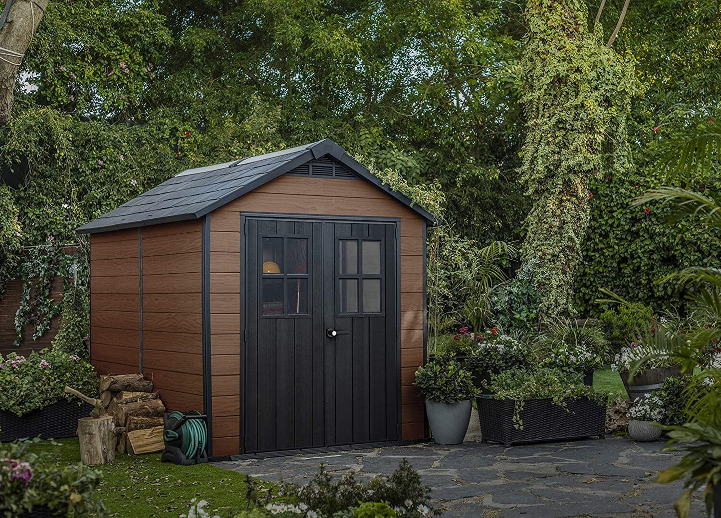 Newton 757 Keter resin garden shed