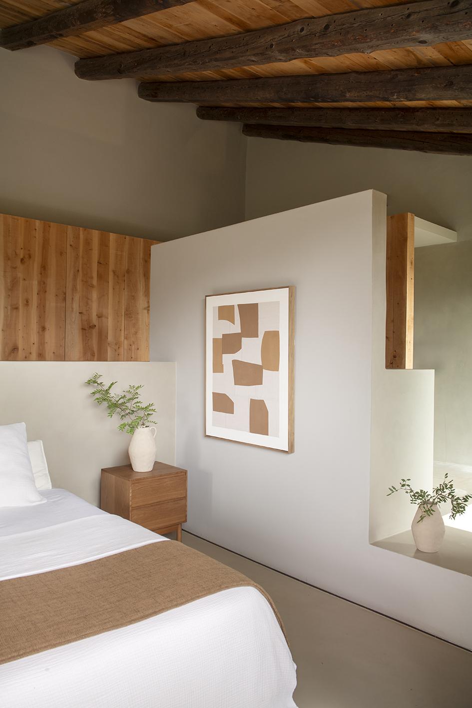 Beige stoneware vase Masaka 30 cm Andrea House