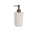 Sand beige ceramic bathroom dispenser Ø8x18.5cm Andrea House
