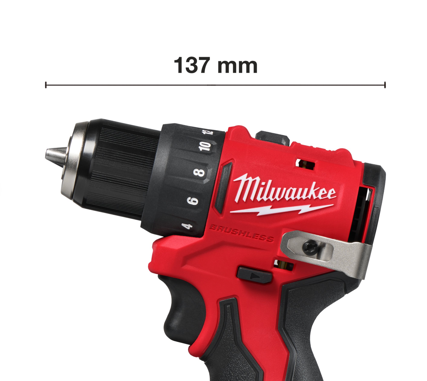 Milwaukee M12 BLDDRC-202C Drill/Driver + 2x 2.0Ah Batteries + Charger + Case