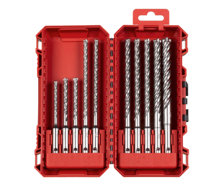 SDS-PLUS MX4 drill bits case 10 units Milwaukee