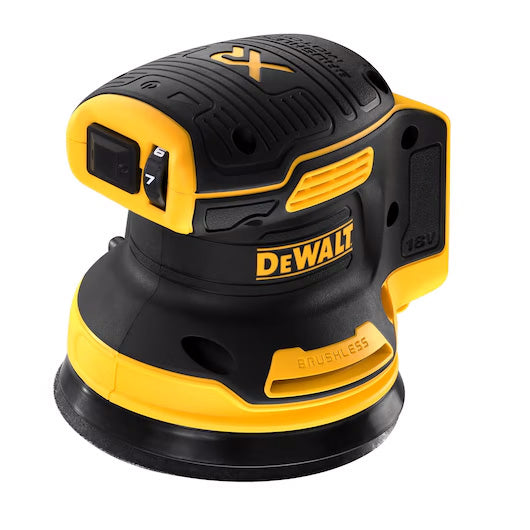 XR 18V ​​Ø125mm brushless Rotorbital sander with Dewalt DCW210NT case