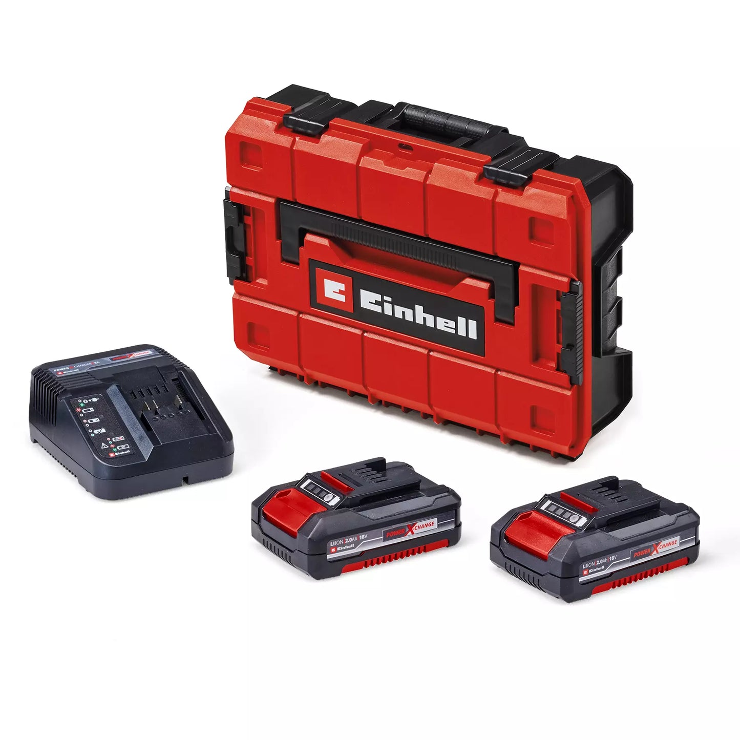 Einhell TP-CD 18/80 Li-i BL 18V hammer drill + 2 2Ah batteries + charger + carrying case