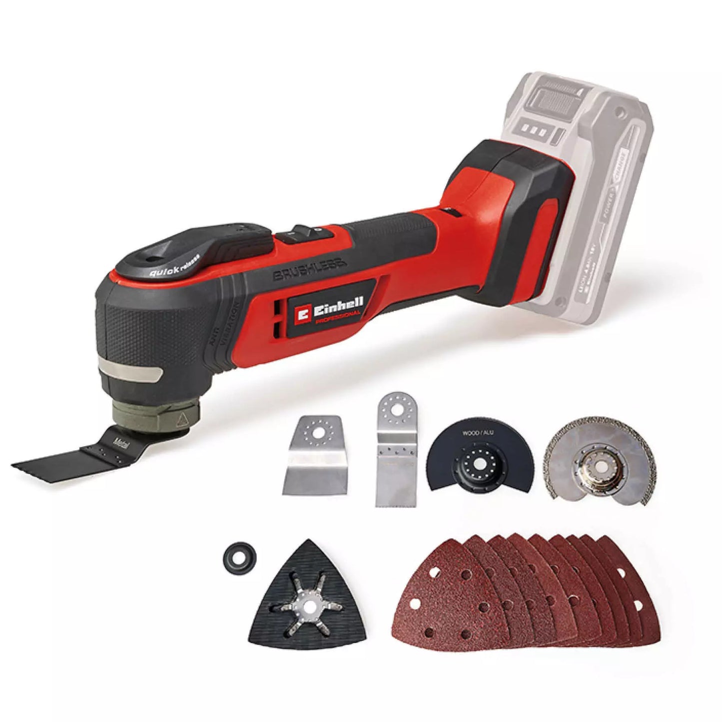 Multiherramienta 18V 12pcs Einhell TP-MG 18 Li BL - Solo