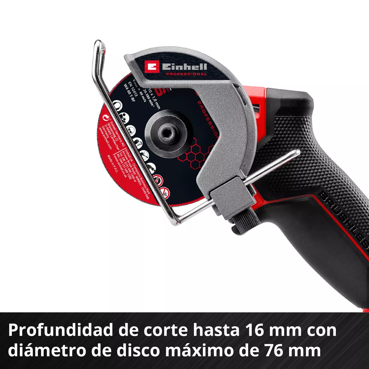 Amoladora 18V 76cm Einhell TP-CO 18/76-C Li BL - Solo