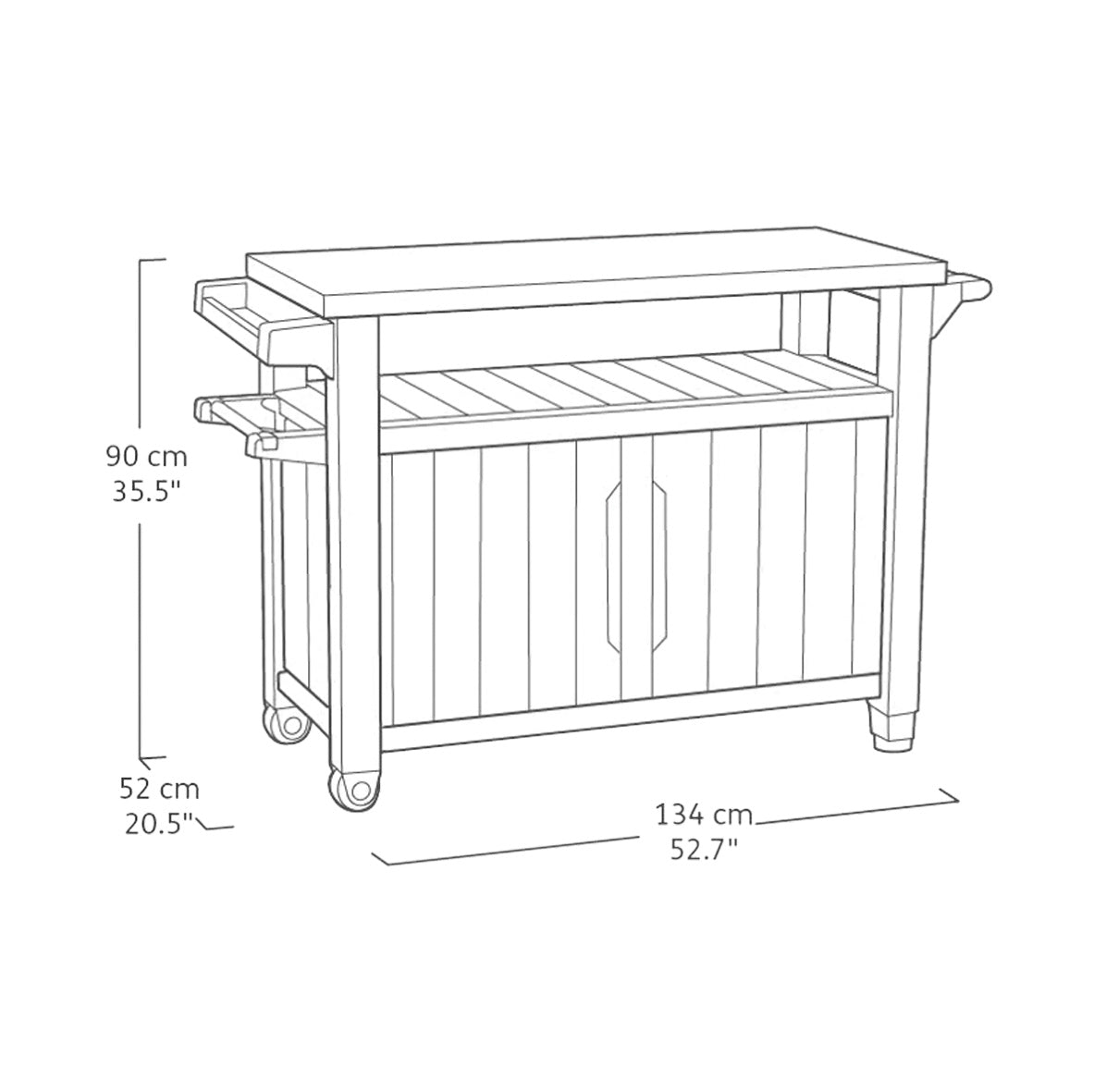 Mesa Supletoria para Barbacoa Unity XL Keter